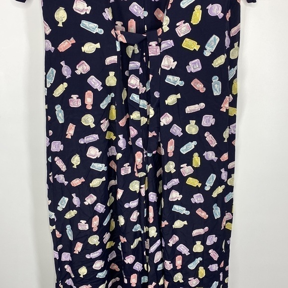 Vintage E.D Michaels By Melanie Drucker Perfume Bottle Navy Blue Dress Size 10 - Picture 6 of 13